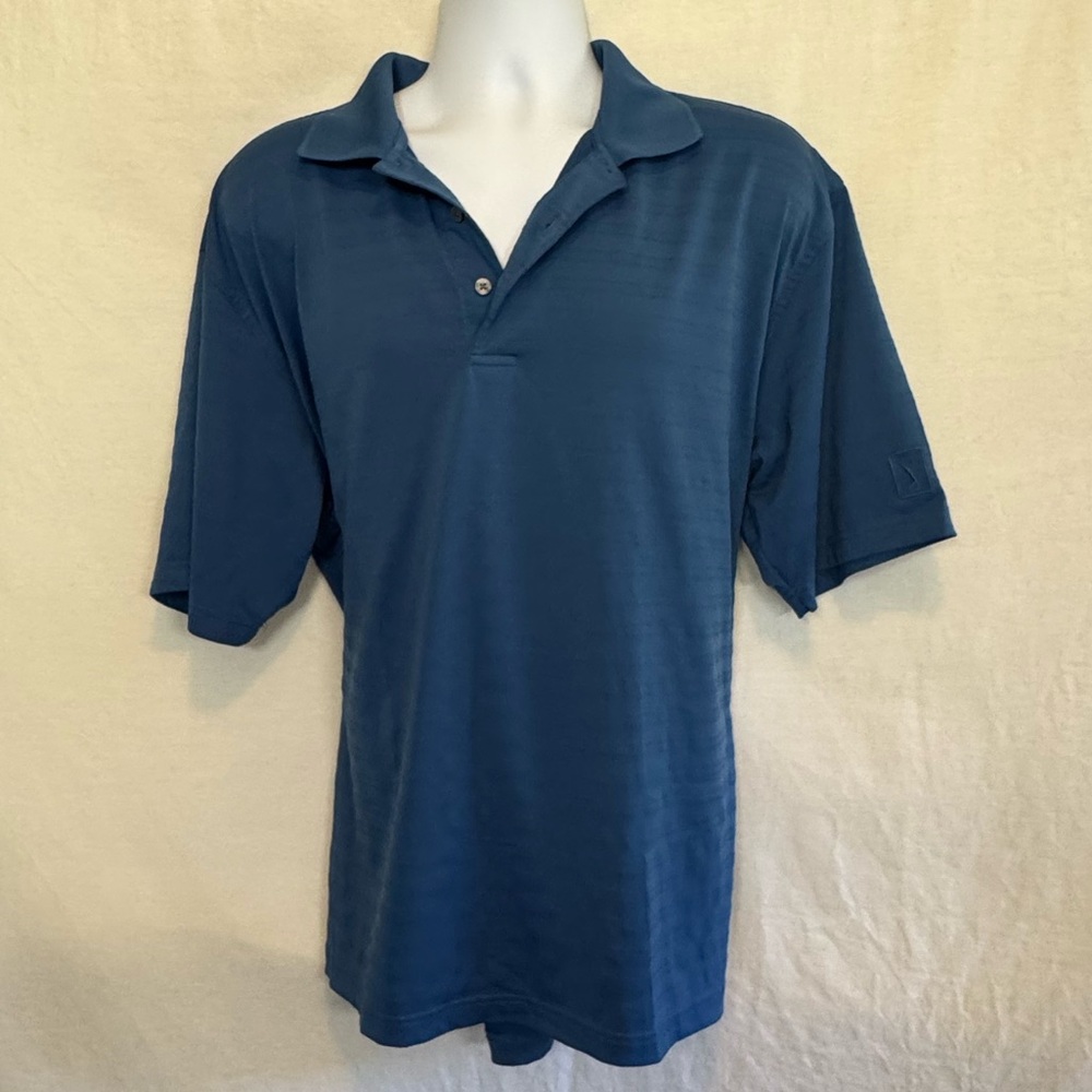 E-33 Men’s PGA Tour Blue Short Sleeve Polo Shirt Size XXL‎